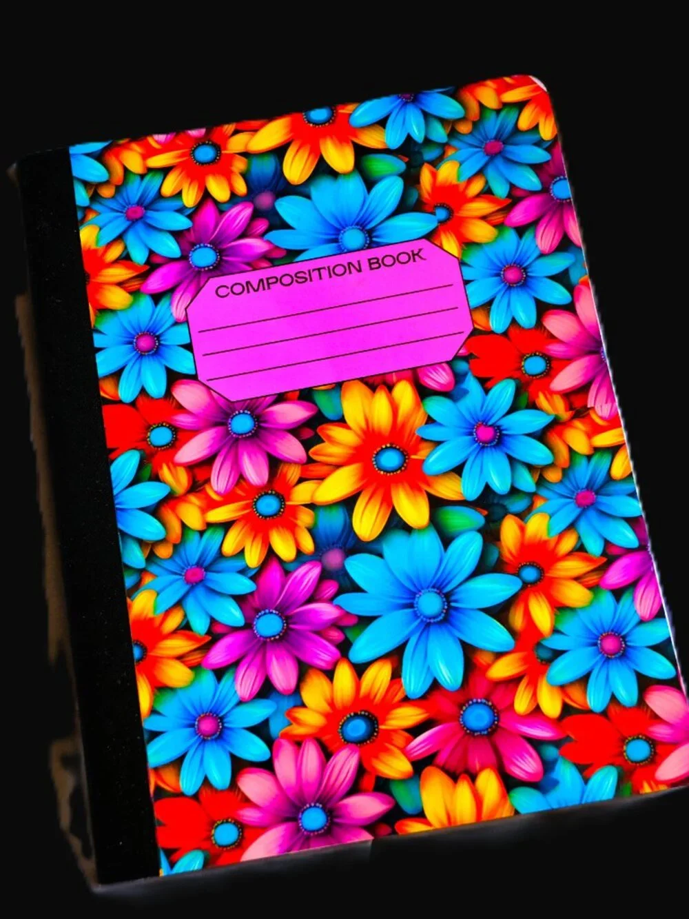 Custom Composition Book & Mini Notebook, Handmade, school, Colorful, flowers